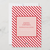 Glimlachende Notenkraker Christmas Kaart (Achterkant)