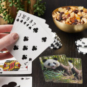 Glimlachende Pandaportret Pokerkaarten (Insitu)