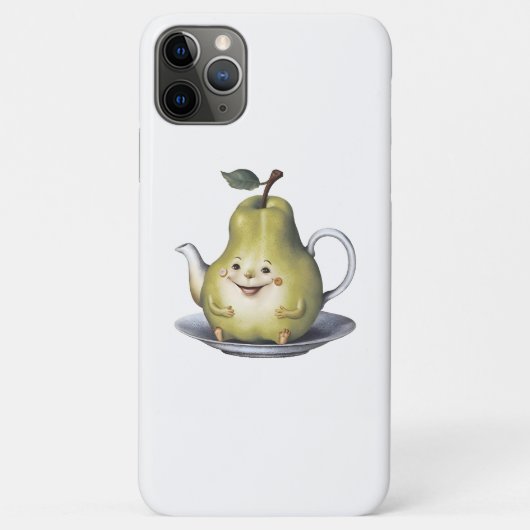 Glimlachende Peer Theepot Case-Mate iPhone Case (Achterkant)