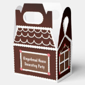 Glimlachende peperkoek Huis chocolade pepermunt Bedankdoosjes (Geopend)