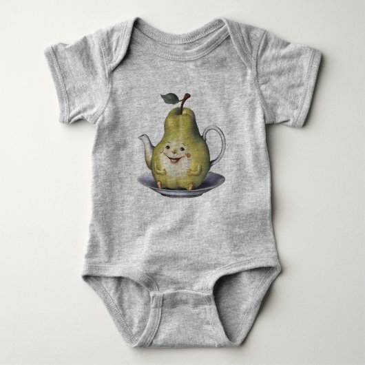 Glimlachende perentheepot romper (Voorkant)