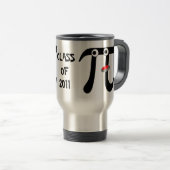 Glimlachende Pi Klas van 2011 Aluminium Reisbeker (Voorkant rechts)