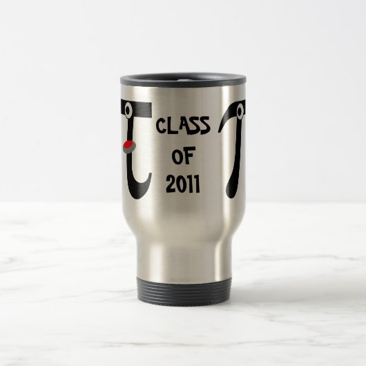 Glimlachende Pi Klas van 2011 Aluminium Reisbeker (Center)