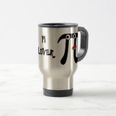 Glimlachende Pi LIEFHEBBER Aluminium Reisbeker (Voorkant rechts)