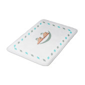 Glimlachende Pluche Voeten Badmat met Decoratieve  (Gekanteld)