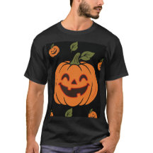 Glimlachende pompoen gezicht Halloween T-shirt