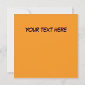 Glimlachende Pompoen Kaart (Achterkant)