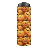 Glimlachende pompoentumbler thermosbeker (Voorkant)