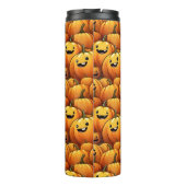 Glimlachende pompoentumbler thermosbeker (Achterkant)