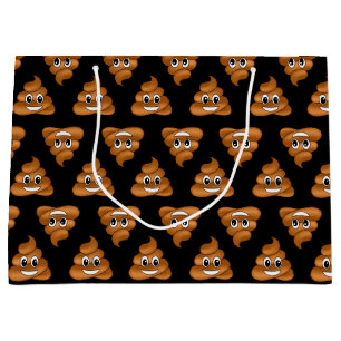 Glimlachende Poop Emoji geschenktas Large Cadeautasje