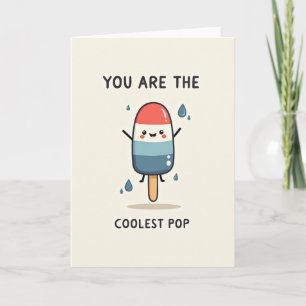 Glimlachende Popsicle Vader Kaart