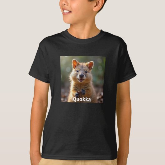 Glimlachende Quokka - Leuke dieren T-shirt (Voorkant)