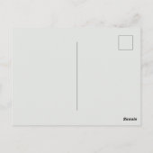 Glimlachende rendieren sneeuwval gepersonaliseerd  briefkaart (Achterkant)