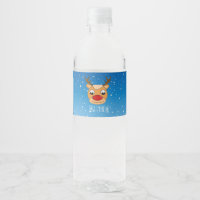 Glimlachende rendieren sneeuwval gepersonaliseerd