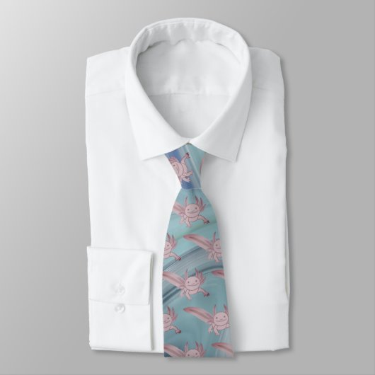 Glimlachende Roze Axolotl Das – Cute Kawaii Design (Gebonden)