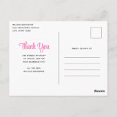 Glimlachende roze luiaard rijden een cabriolet dan briefkaart (Achterkant)