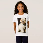 Glimlachende ruige puppy t-shirt (Voorkant volledig)