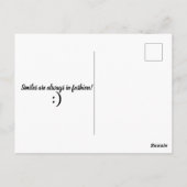 Glimlachende Schildpad Bedankkaart Briefkaart (Achterkant)