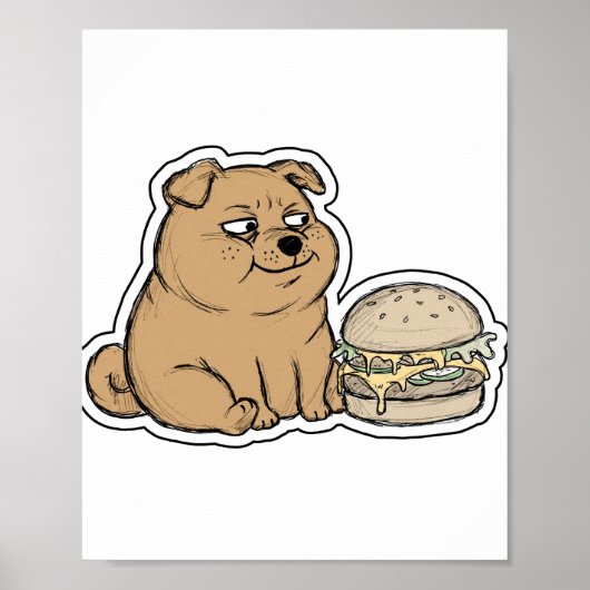 Glimlachende Shiba Poster (Voorkant)