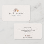 Glimlachende Shooting Star Preschool Teacher Visitekaartje (Voorkant / Achterkant)