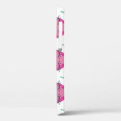 Glimlachende slapende aardbeien, schattig patroon. Case-Mate iPhone case (Achterkant / Links)
