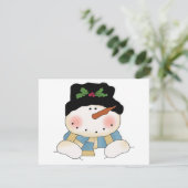 Glimlachende Sneeuwman Tshirts en geschenken (Staand voorkant)