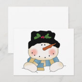 Glimlachende Sneeuwman Tshirts en geschenken (Voorkant / Achterkant)