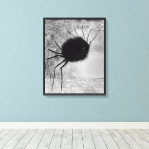 Glimlachende Spin door Odilon Redon, Vintage Hallo Canvas Afdruk