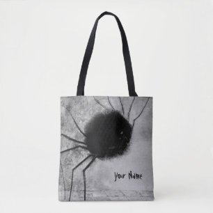Glimlachende Spin door Odilon Redon, Vintage Hallo Tote Bag