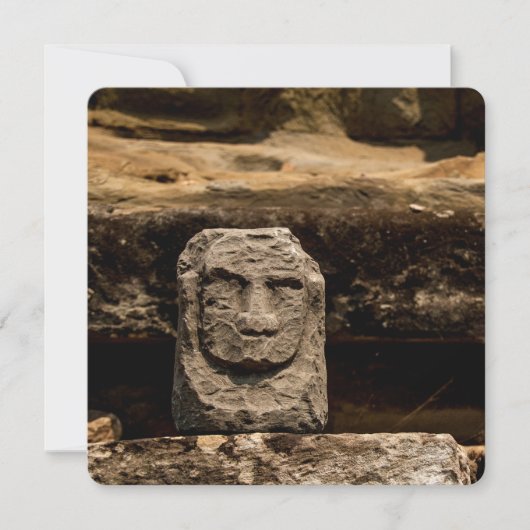 Glimlachende Stenen Totem Cambodja Kaart (Voorkant)