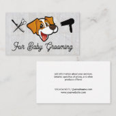 Glimlachende striphond | Verzorgingshulpmiddelen Visitekaartje (Voorkant / Achterkant)