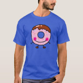 Glimlachende Strooideeg Karakter Kunst T-shirt (Voorkant)
