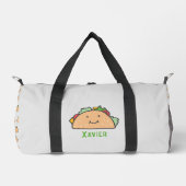 Glimlachende Taco gepersonaliseerd Plunjezak (Voorkant)
