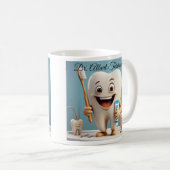 " GLIMLACHENDE TAND " KOFFIEMOK (Voorkant rechts)