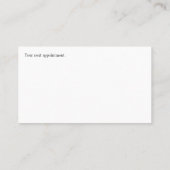 " GLIMLACHENDE TAND " VISITEKAARTJE (Achterkant)