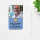 Glimlachende tandarts | Tandafschermpictogram Visitekaartje (Bureau)