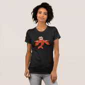 Glimlachende Tekenfilm Kreeft Karakter T-shirt (Voorkant volledig)