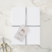 Glimlachende vallende ster Bedankt Cadeaulabel (Met Touw)