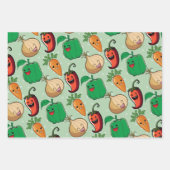 glimlachende Veggies Inpakpapier Vel (Voorkant 3)