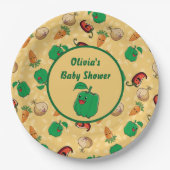 glimlachende Veggies Papieren Bordje (Voorkant)