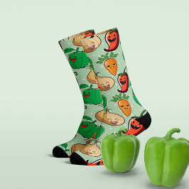 glimlachende Veggies Sokken