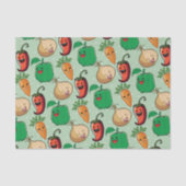 glimlachende Veggies Tissuepapier (Voorkant)