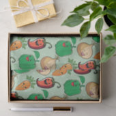 glimlachende Veggies Tissuepapier (Geschenk)