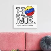 Glimlachende Venezolaanse vlag Housewarming Canvas Afdruk (Insitu (Woonkamer))