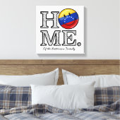 Glimlachende Venezolaanse vlag Housewarming Canvas Afdruk (Insitu (Slaapkamer))