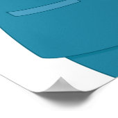 Glimlachende verpleegster met spuit poster (Hoek)