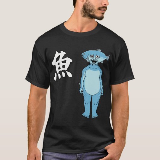 Glimlachende vis t-shirt (Voorkant)