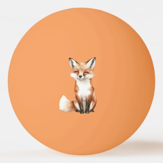 Glimlachende Vos Pingpongbal (Voorkant)