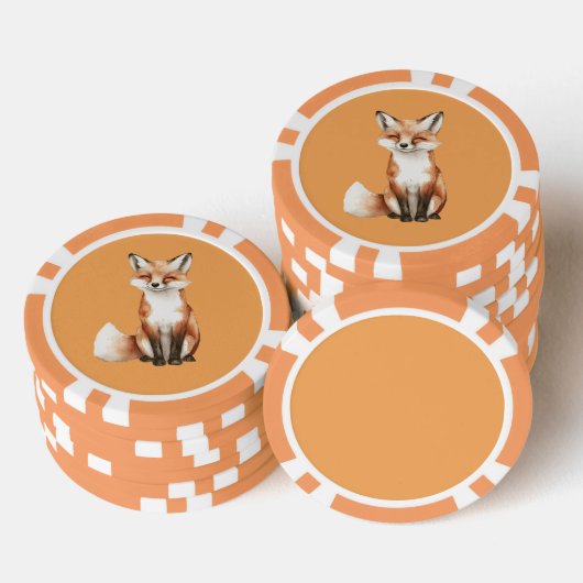 Glimlachende Vos Poker Chips (Opstapeling)