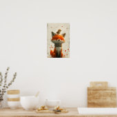 Glimlachende Vos Print (Keuken)